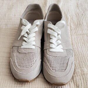 Mango Suede Sneakers in Grey/Taupe size 38 EU /7.5-8 US